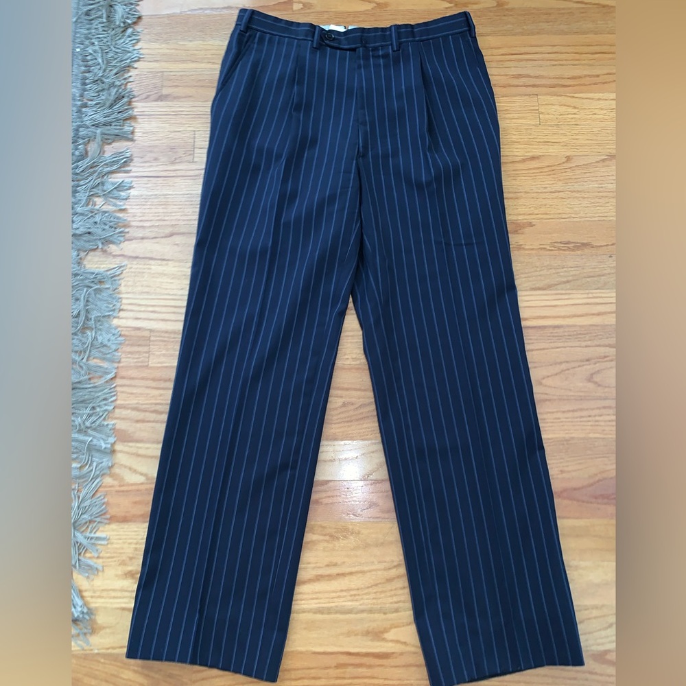 BRIONI Delta Blue mens wool Pants Size 52R
